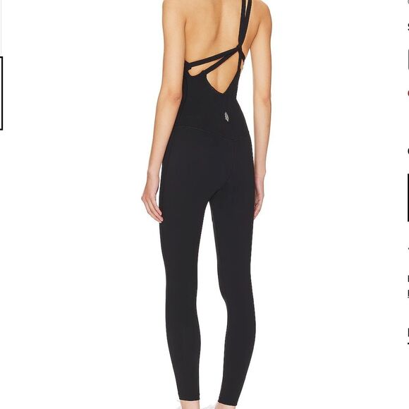 NWT Revolve Free People Movement Transcend Limits Onesie Black One Shoulder - Picture 2 of 7